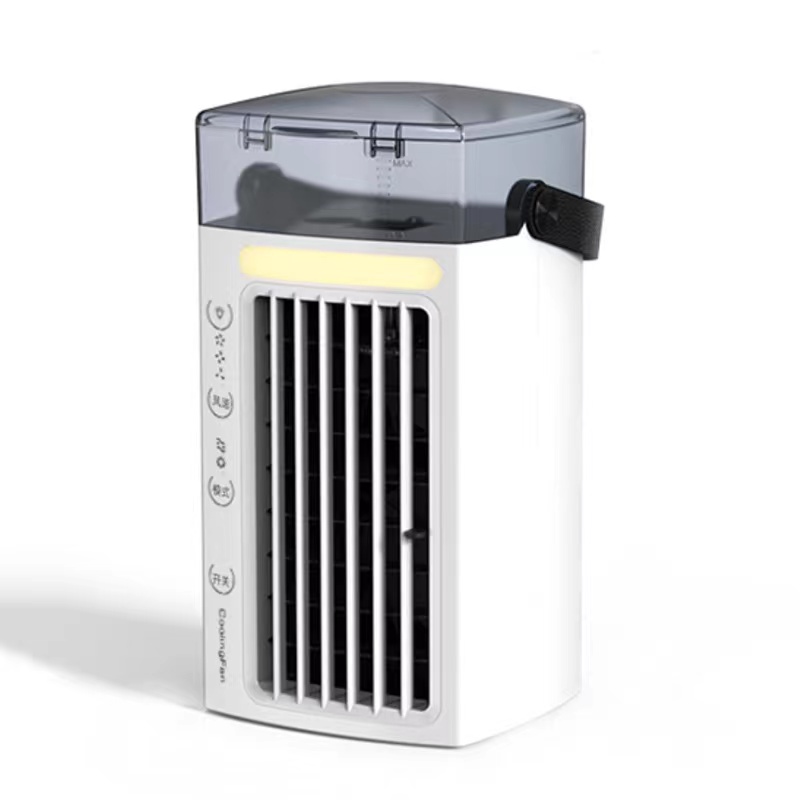 usb rechargeable water-cooled fan Household desktop humidification silent small air conditioning fan Mini air cooler