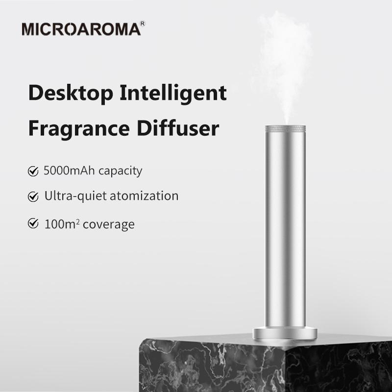 110ML TUYA APP Bluetooth Charging Standing Desktop Hotel Fragrance Diffuser, Commercial-grade fragrance dispenser for use in lobbies and KTVs